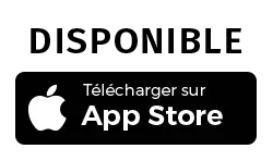 Logo Apple - Disponible, télécharger sur App Store